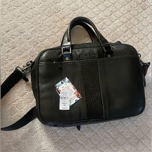 Robert Graham Black Laptop Messenger Bag Unisex